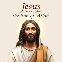 A striking artistic portrayal of Jesus, characterized by his gentle and compassionate expression, set against a plain, soft background