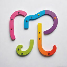 An imaginative and colorful art piece where punctuation marks come to life, each with unique personalities and expressions.