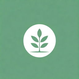 Create a logo for a herbal drink company. The design should incorporate green botanical elements, a simplistic, modern aesthetic, and a calming energy.