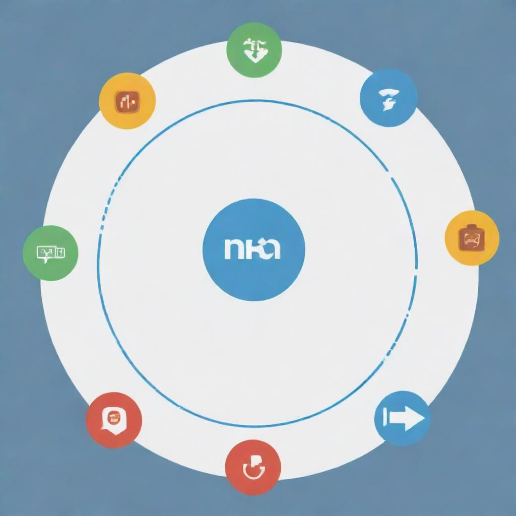 Create a large circle labeled 'Viral Posts' with smaller circles inside it labeled with various types of viral content such as memes, news articles, and videos. Arrows should be drawn from the smaller circles indicating a relationship to the central 'Viral Posts' circle.