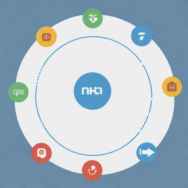 Create a large circle labeled 'Viral Posts' with smaller circles inside it labeled with various types of viral content such as memes, news articles, and videos. Arrows should be drawn from the smaller circles indicating a relationship to the central 'Viral Posts' circle.