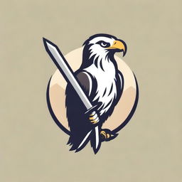 A majestic logo of a Philippine eagle gripping a detailed sword in one talon and a rifle in the other.