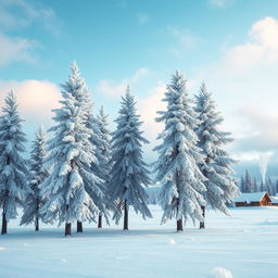 A surreal scene depicting a stand of rime-covered pines, their branches frosted with sparkling ice crystals, as they appear to be migrating together in unison towards an arctic settlement