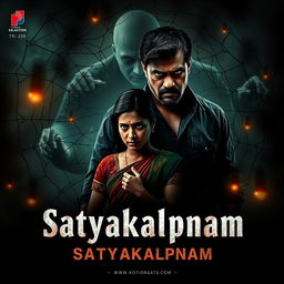 A cinematic action crime sci-fi thriller film poster titled 'Satyakalpnam'