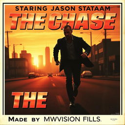 A 1960s vintage movie poster for "The Chase" featuring bold, metallic letters