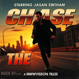 A 1960s vintage movie poster for "The Chase" featuring bold, metallic letters