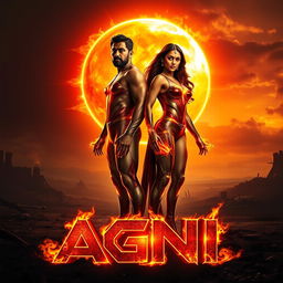 A cinematic sci-fi action film poster titled 'AGNI'