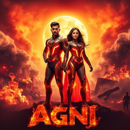 A cinematic sci-fi action film poster titled 'AGNI'