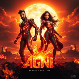 A cinematic sci-fi action film poster titled 'AGNI'