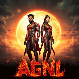 A cinematic sci-fi action film poster titled 'AGNI'