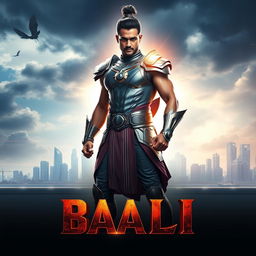 A cinematic sci-fi action film poster titled 'BAALI'