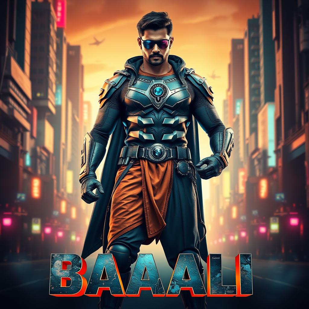 A cinematic sci-fi action film poster titled 'BAALI'