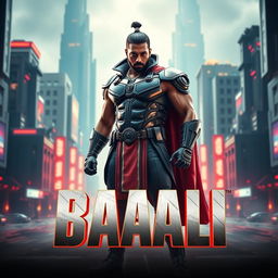 A cinematic sci-fi action film poster titled 'BAALI'