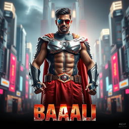 A cinematic sci-fi action film poster titled 'BAALI'