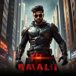 A cinematic sci-fi action film poster titled 'BAALI'