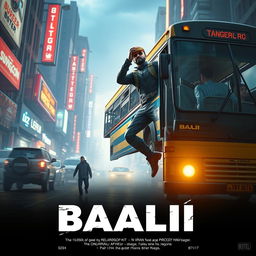 A cinematic sci-fi action film poster titled 'BAALI'