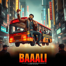 A cinematic sci-fi action film poster titled 'BAALI'