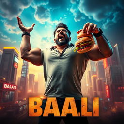 A cinematic sci-fi action film poster titled 'BAALI'