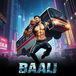 A cinematic sci-fi action film poster titled 'BAALI'