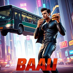 A cinematic sci-fi action film poster titled 'BAALI'