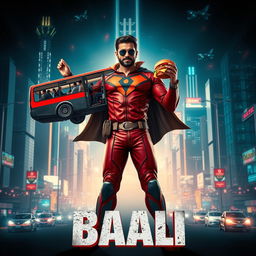 A cinematic sci-fi action film poster titled 'BAALI'