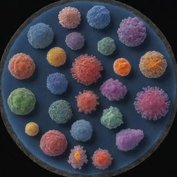 Depict the evolution of life from a single cell into complex humans, highlighting major transformational stages and complexity of biological growth.