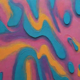 A sophisticated AI creating a vibrant piece of abstract art filled with a blend of bold and soft colors, complex shapes, and layered textures, highlighting the technology's creative potential.