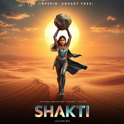 A cinematic sci-fi futuristic film poster titled 'SHAKTI'