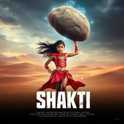 A cinematic sci-fi futuristic film poster titled 'SHAKTI'