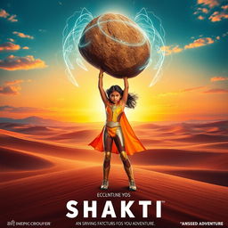 A cinematic sci-fi futuristic film poster titled 'SHAKTI'