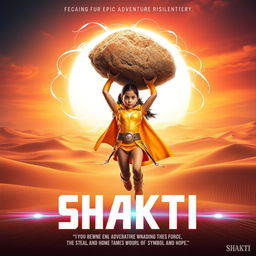 A cinematic sci-fi futuristic film poster titled 'SHAKTI'