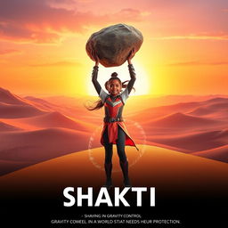 A cinematic sci-fi futuristic film poster titled 'SHAKTI'