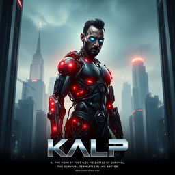 A cinematic sci-fi futuristic film poster titled 'KALP'