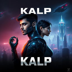 A cinematic sci-fi futuristic film poster titled 'Kalp'