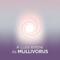 A simple movie poster for a film titled 'A Luta Entre os Multiversus', designed without any characters