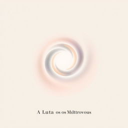 A simple movie poster for a film titled 'A Luta Entre os Multiversus', designed without any characters