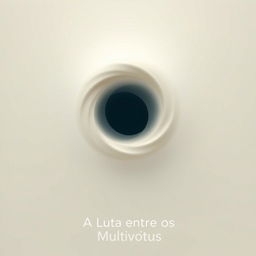 A simple movie poster for a film titled 'A Luta Entre os Multiversus', designed without any characters