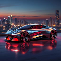 A futuristic concept car design that embodies luxury and innovation