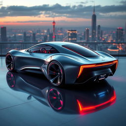 A futuristic concept car design that embodies luxury and innovation