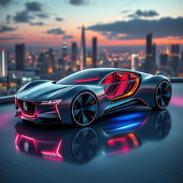 A futuristic concept car design that embodies luxury and innovation