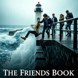 A dramatic cinematic friendship film poster titled 'The Friends Book