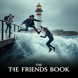 A dramatic cinematic friendship film poster titled 'The Friends Book