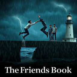 A cinematic romantic friendship film poster titled 'The Friends Book