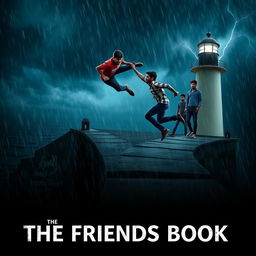 A cinematic romantic friendship film poster titled 'The Friends Book