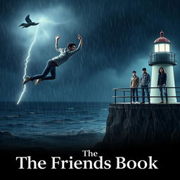 A cinematic romantic friendship film poster titled 'The Friends Book