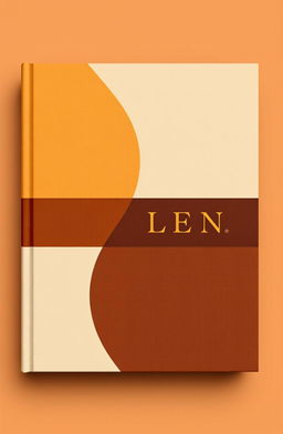 A modern book cover design featuring a harmonious blend of colors: golden, beige, and chocolate brown