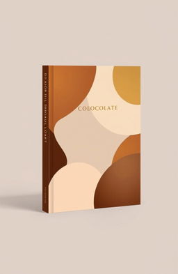 A modern book cover design featuring a harmonious blend of colors: golden, beige, and chocolate brown