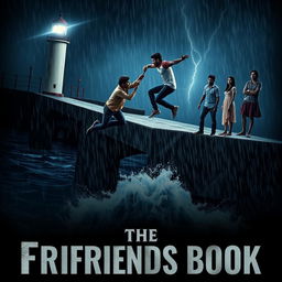 A cinematic romantic friendship film poster titled 'The Friends Book