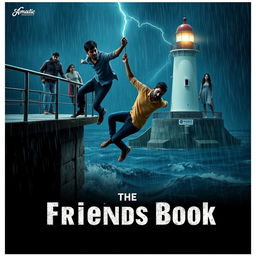 A cinematic romantic friendship film poster titled 'The Friends Book