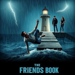 A cinematic romantic friendship film poster titled 'The Friends Book